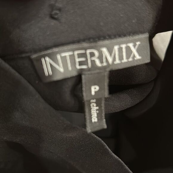 Intermix Black Silk Fly Away Back Tank Size P - Picture 4 of 4